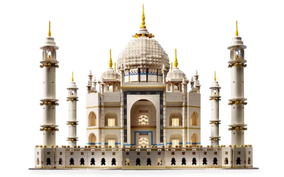 LEGO 10189 Taj Mahal – Frontalansicht des aufgebauten Modells